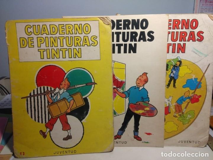 Otros Art&iacute;culos de Coleccionismo en Papel: 3 CUADERNOS DE PINTURAS TINTIN ( USADOS )