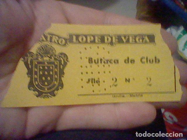 Otros Art&iacute;culos de Coleccionismo en Papel: ENTRADA TEATRO LOPE DE VEGA  1951 LA CUARTA DE A POLO 9 SEP 11 X 5, CMS