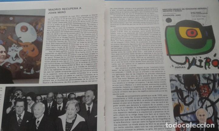 Otros Art&iacute;culos de Coleccionismo en Papel: EXPOSICION DE JOAN MIRO EN MADRID E ITINERARIO ARTISTICO.RECORTE ANUARIO DIFUSORA INTERNACIONAL 1978