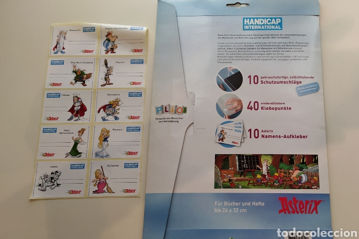 Otros Art&iacute;culos de Coleccionismo en Papel: Forros adhesivos para libros de Asterix y Obelix