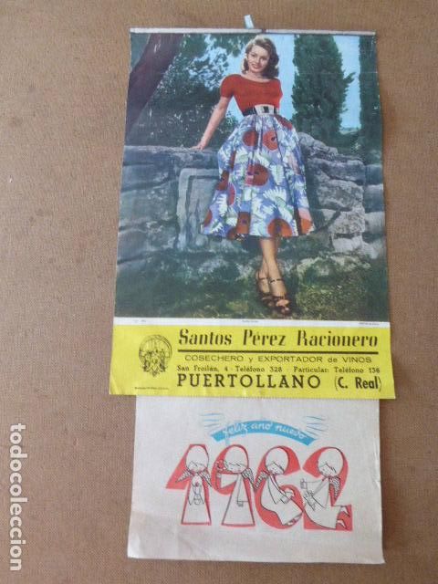 Otros Art&iacute;culos de Coleccionismo en Papel: ALMANAQUE DE COLGAR.  SOFIA LOREN.  1962.  SANTOS PEREZ RACIONERO.  PUERTOLLANO.  CIUDAD REAL. 46 CM