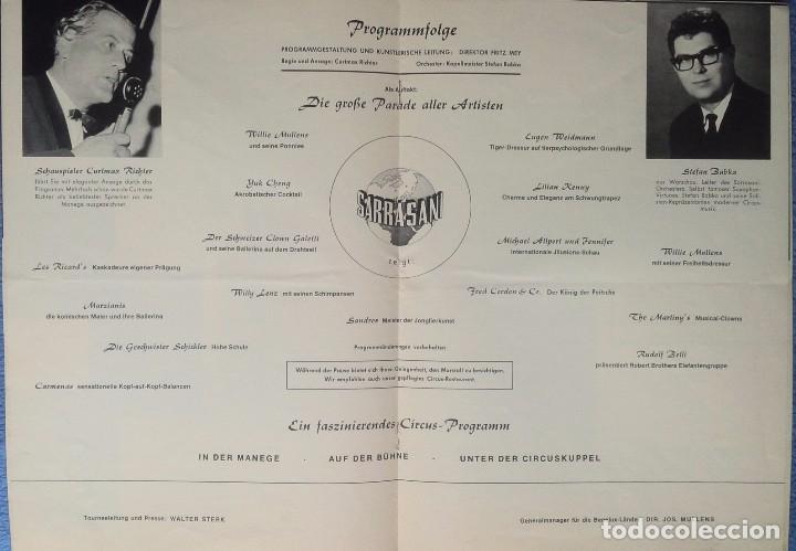 Otros art&iacute;culos de coleccionismo en papel: Programa del Circo Sarrasani. A&ntilde;os 60. - Foto 2