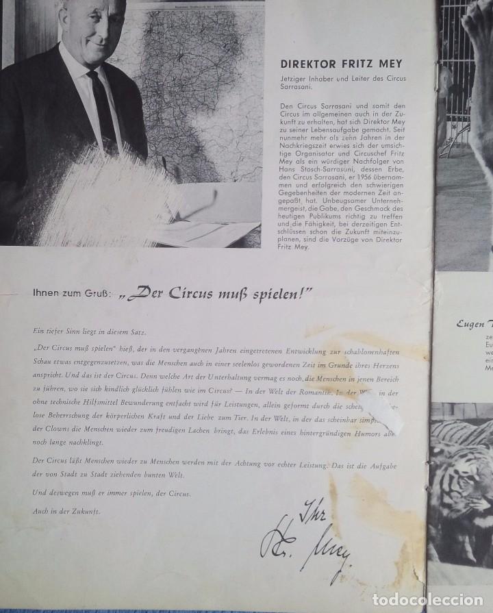 Otros art&iacute;culos de coleccionismo en papel: Programa del Circo Sarrasani. A&ntilde;os 60. - Foto 3