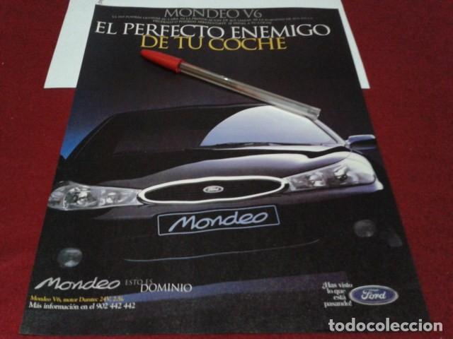 Otros art&iacute;culos de coleccionismo en papel: P&Oacute;STER HOJA PUBLICIDAD REVISTA ( FORD - MONDEO V6 ) RECORTE A4