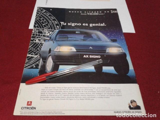 Altri oggetti di carta: P&Oacute;STER HOJA PUBLICIDAD REVISTA ( CITR&Euml;N AX SIGNO ) RECORTE A4