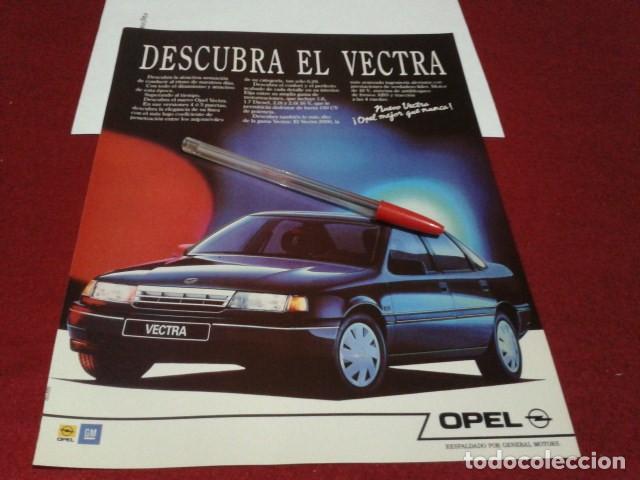 Altri oggetti di carta: P&Oacute;STER HOJA PUBLICIDAD REVISTA ( OPEL  VECTRA ) RECORTE A4
