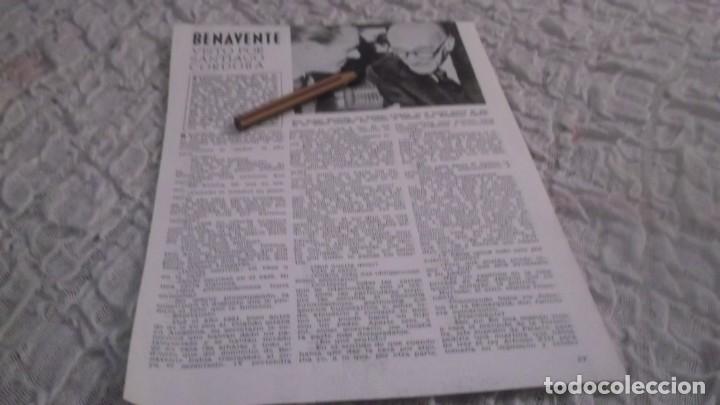 Otros Art&iacute;culos de Coleccionismo en Papel: RECORTE A&Ntilde;OS 50 - DON JACINTO BENAVENTE , VISTO POR SANTIAGO CORDOBA