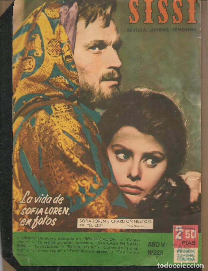 Otros Art&iacute;culos de Coleccionismo en Papel: LA VIDA DE SOFIA LOREN (SOPHIA LOREN), EN FOTOS. CUBIERTAS REVISTA SISSI N&ordm; 229. BRUGUERA,  (TRO/9)