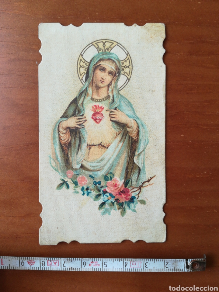 Collectionnisme Papier divers: Bonito estampa recuerdo feliz primera comuni&oacute;n Jes&uacute;s y Maria clemente audina mayo 1923 huerto huesca