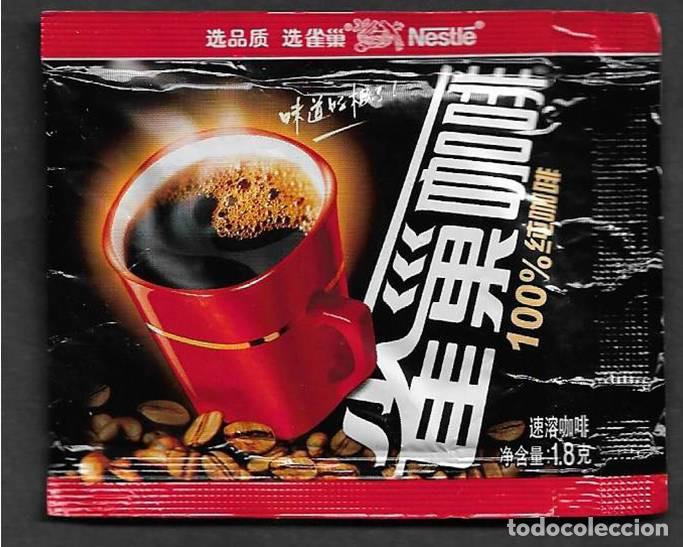 Otros art&iacute;culos de coleccionismo en papel: Sobre caf&eacute; soluble Nescaf&eacute; Chino (Lleno)