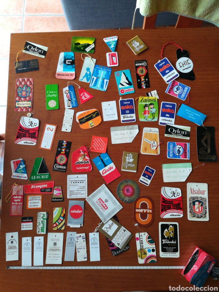 Collectionnisme Papier divers: Lote etiquetas ropa vintage tergal alabar zona al chic condor