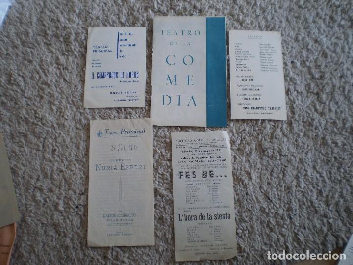 Paper Collecting Others: LOTE 5 PUBLICIDADES TEATRO A&Ntilde;OS 60 DE VALENCIA.