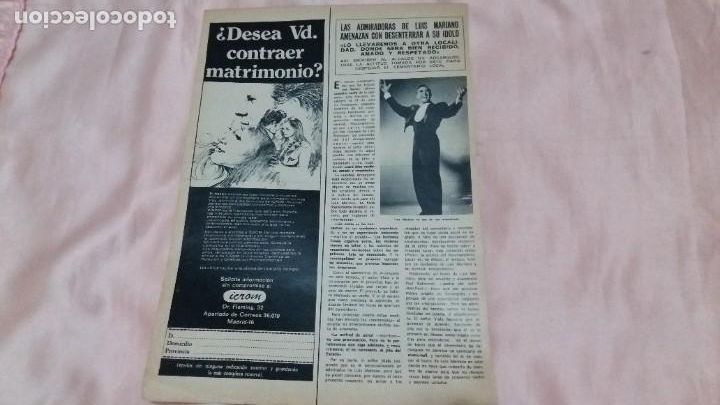 Otros Art&iacute;culos de Coleccionismo en Papel: luis mariano - 1 paginas - clippings spain - ver fotos