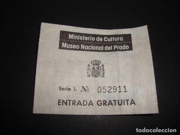 Otros Art&iacute;culos de Coleccionismo en Papel: ENTRADA MUSEO NACIONAL DEL PRADO