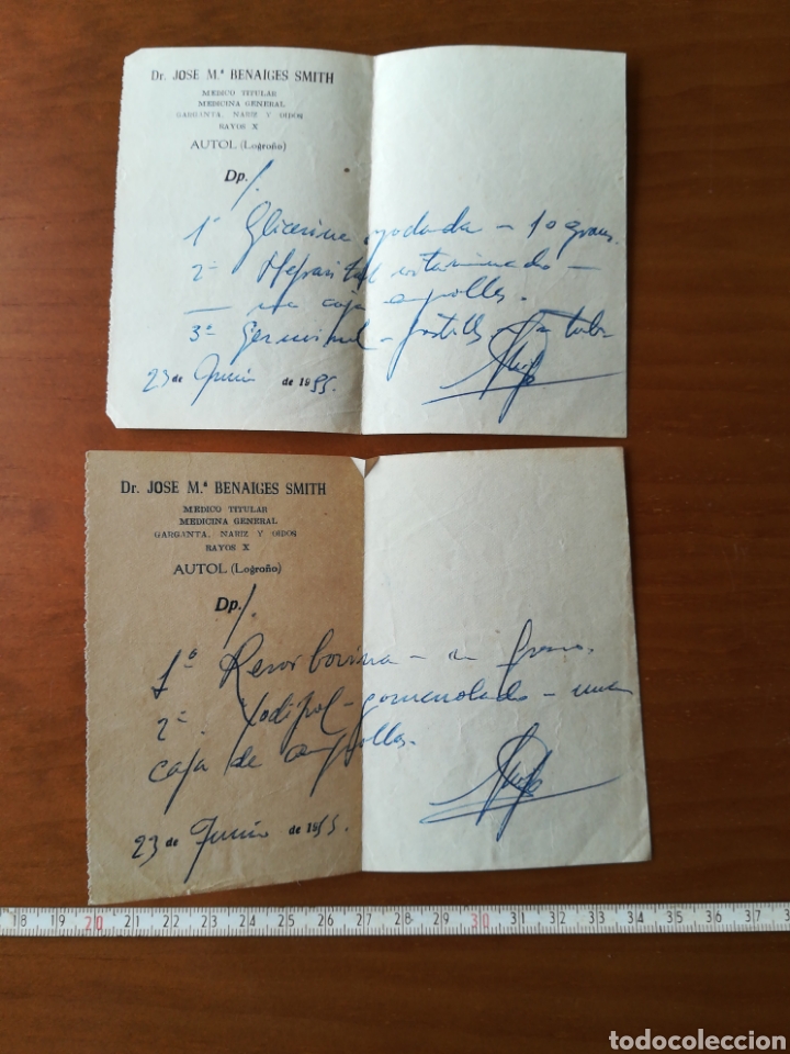 Otros Art&iacute;culos de Coleccionismo en Papel: Dr. Jose Maria benaiges Smith m&eacute;dico medicina autol Logro&ntilde;o a&ntilde;os 50