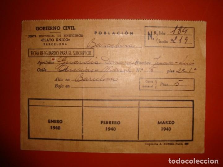 Otros art&iacute;culos de coleccionismo en papel: PLATO UNICO - Foto 1