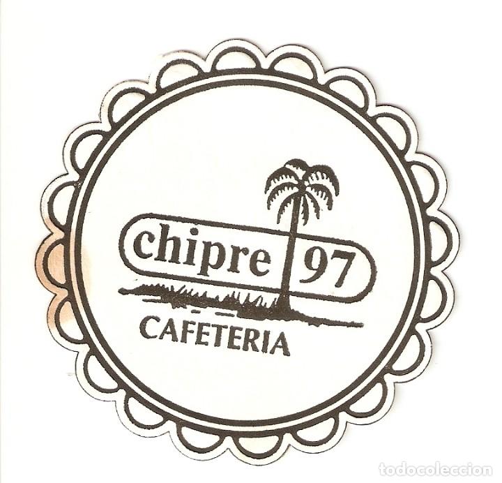 Otros art&iacute;culos de coleccionismo en papel: POSAVASOS CAFETERIA CHIPRE 97 - Foto 1
