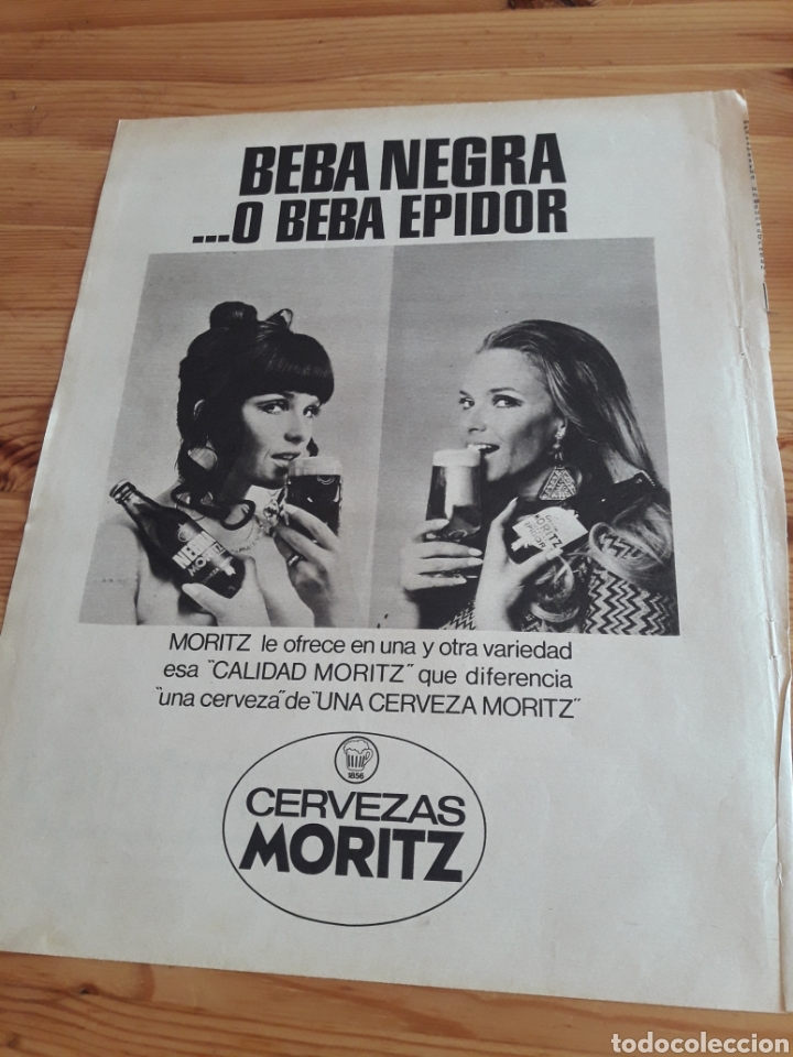 Otros Art&iacute;culos de Coleccionismo en Papel: Anuncio revista recorte Cerveza Moritz Epidor Negra y Sastreria Modelo Barcelona