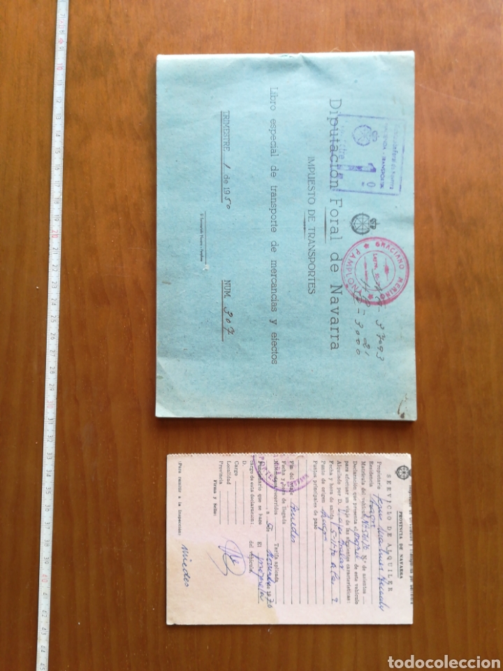 Otros Art&iacute;culos de Coleccionismo en Papel: Libro especial transportes mercanc&iacute;as efectos diputaci&oacute;n foral Navarra 1950