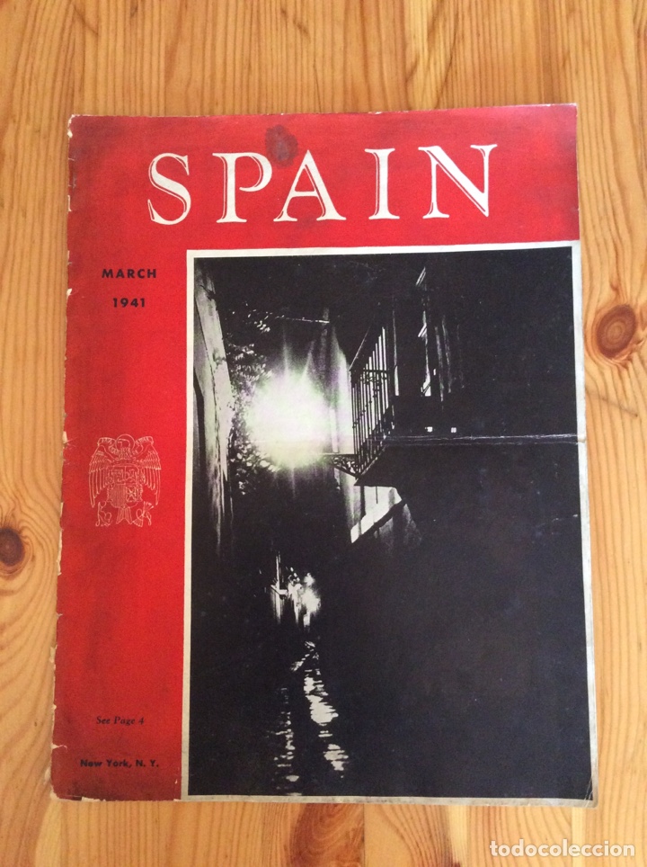 Otros Art&iacute;culos de Coleccionismo en Papel: SPAIN MARCH 1941 New York revista Espa&ntilde;a franquista post guerra civil en ingles - Aviacion Malaga ..