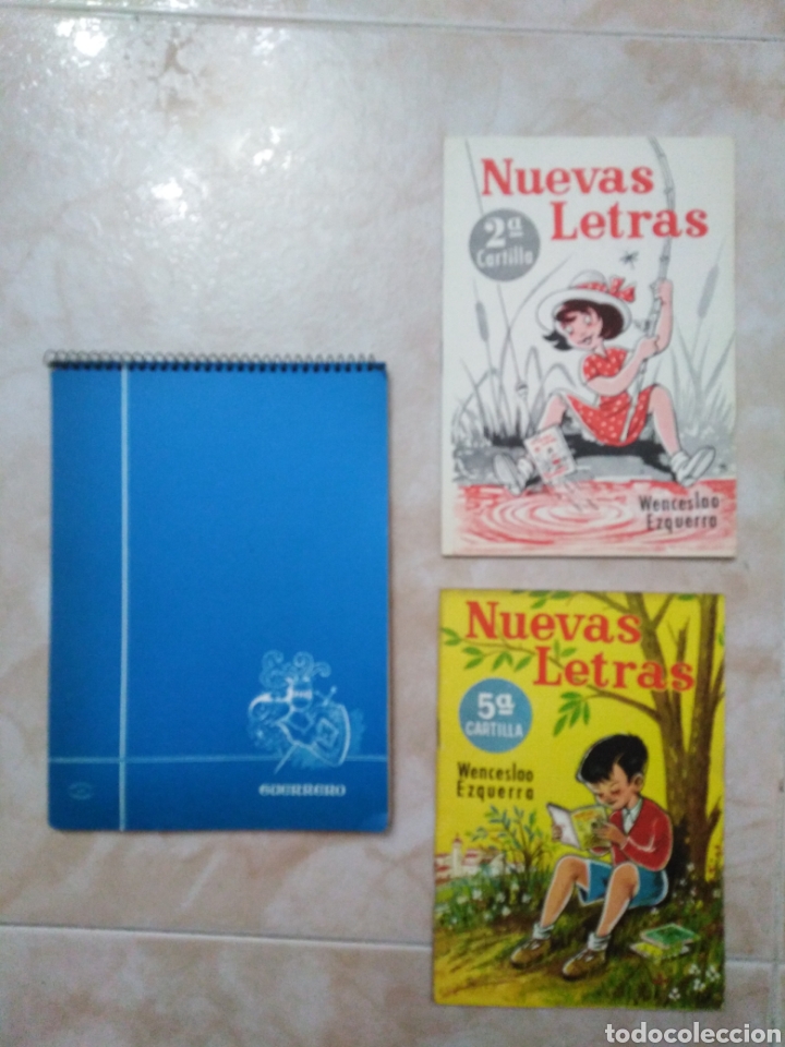 Otros Art&iacute;culos de Coleccionismo en Papel: Lote antiguo material escuela ( 2 cartillas + cuaderno )