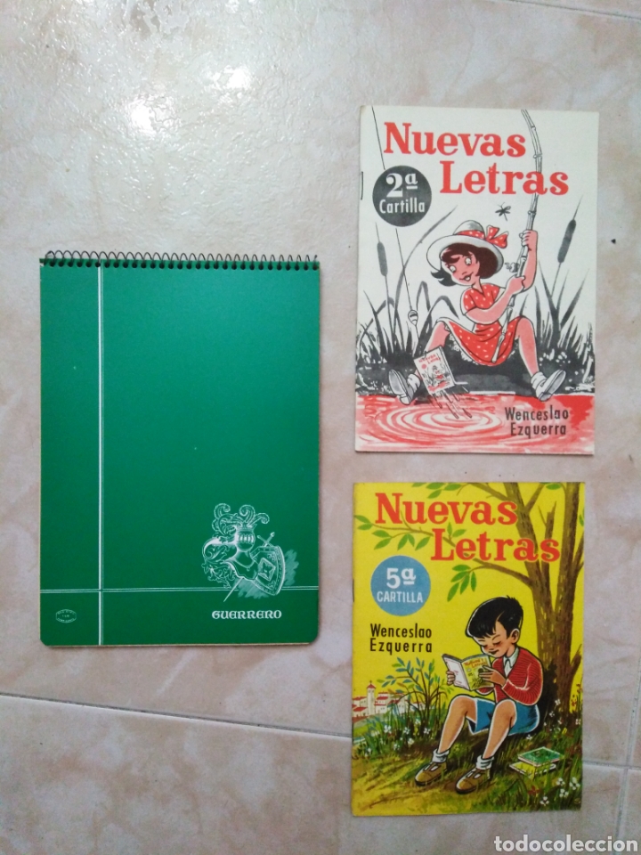 Otros Art&iacute;culos de Coleccionismo en Papel: Lote antiguo material escuela ( 2 cartillas + cuaderno )