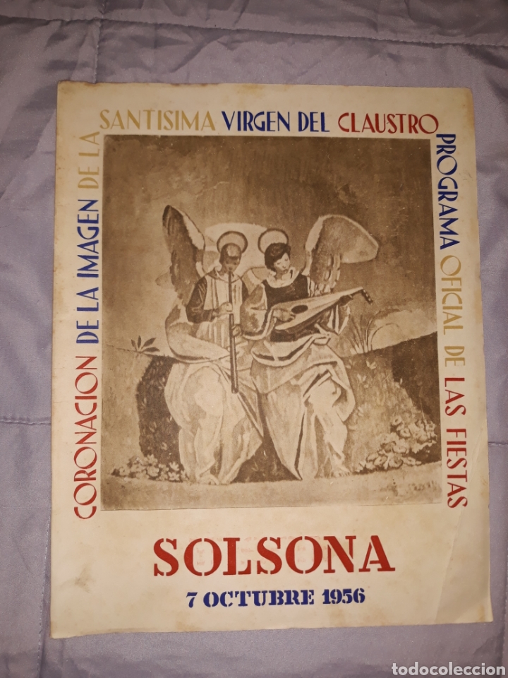 Otros art&iacute;culos de coleccionismo en papel: SOLSONA 1956 CORONACION VIRGEN DEL CLAUSTRO PROGRAMA OFICIAL - Foto 1