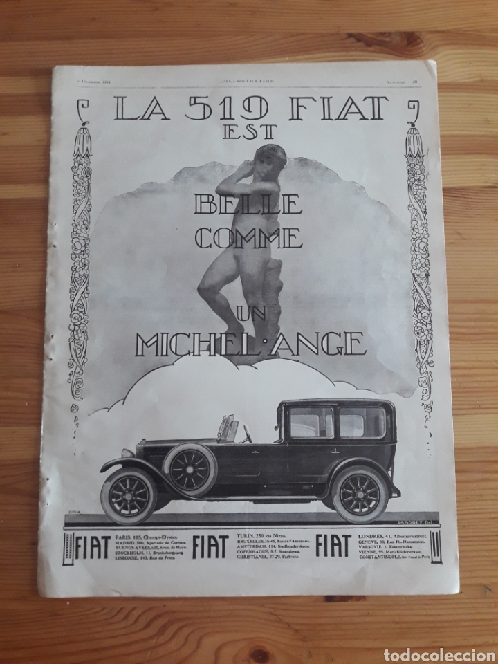 Otros Art&iacute;culos de Coleccionismo en Papel: Anuncio recorte revista coche Fiat 519 Soubrier Kislav radio GMR Far Lino
