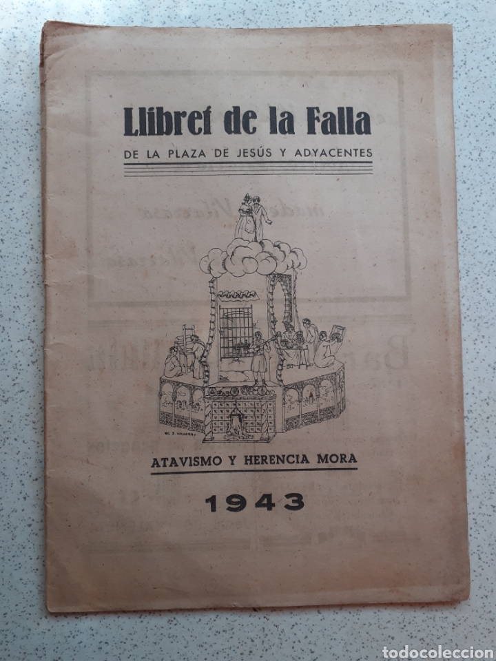 Otros Art&iacute;culos de Coleccionismo en Papel: Fallas de Valencia. Llibret de la falla Jes&uacute;s 1943
