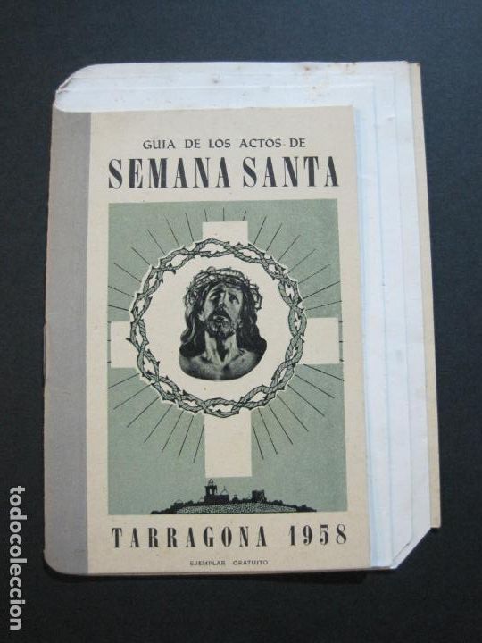 Outros artigos de papel: TARRAGONA-SEMANA SANTA 1958-PROGRAMA DE ACTOS-PUBLICIDAD DE COCA COLA,CONSERVAS-VER FOTOS-(V-19.788)