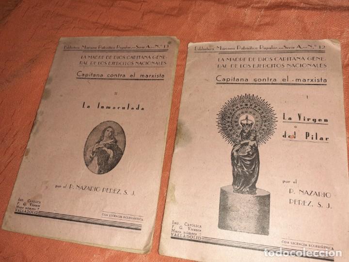 Otros Art&iacute;culos de Coleccionismo en Papel: 2 antiguo librillo capitana contra el marxista, la virgen del Pilar e inmaculada, a&ntilde;os 30-40
