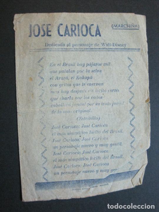 Otros Art&iacute;culos de Coleccionismo en Papel: MARCHINA DEDICADA A JOSE CARIOCA EL PERSONAJE DE WALT DISNEY-VER FOTOS-(V-19.950)