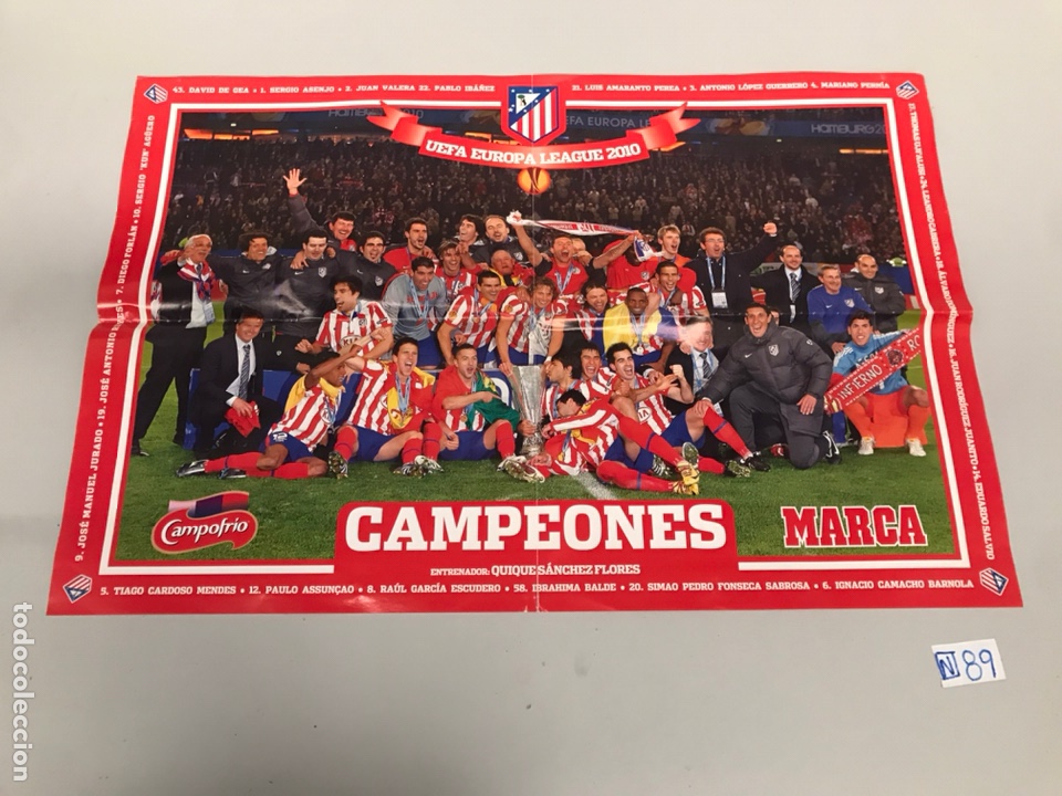 Otros art&iacute;culos de coleccionismo en papel: P&Oacute;STER ATL&Eacute;TICO DE MADRID - Foto 1