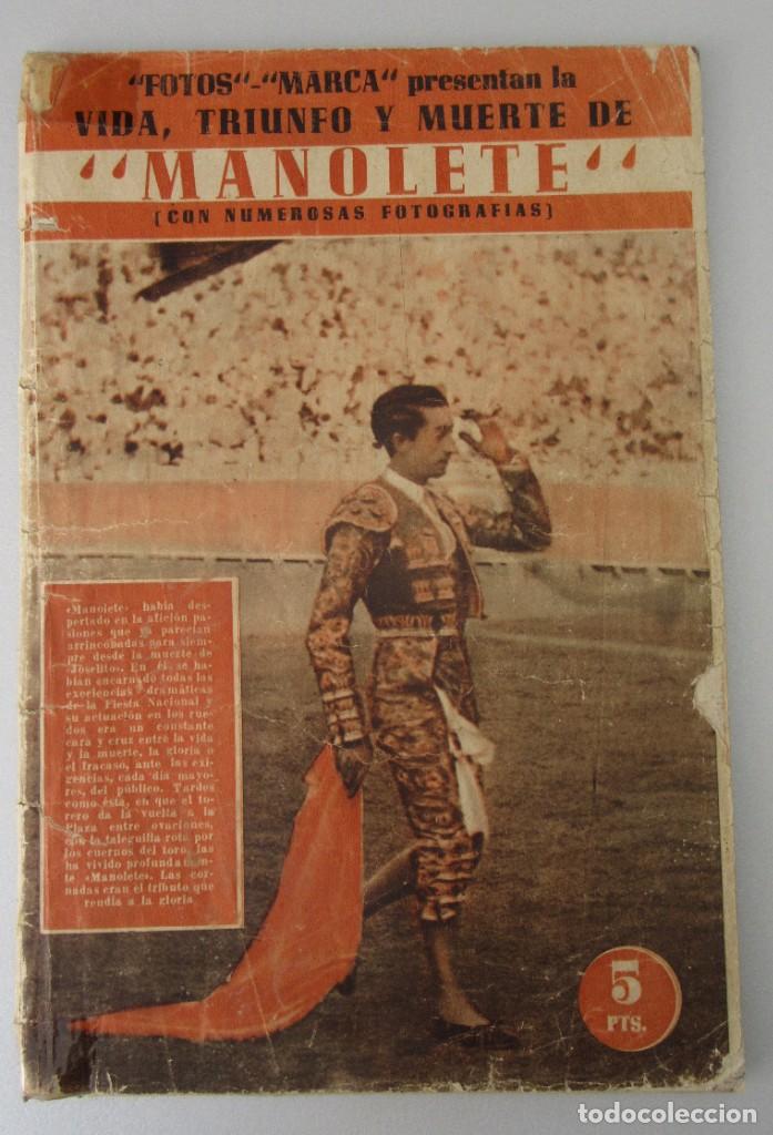 Otros art&iacute;culos de coleccionismo en papel: REVISTA &rdquo;FOTOS MARCA&rdquo; MANOLETE