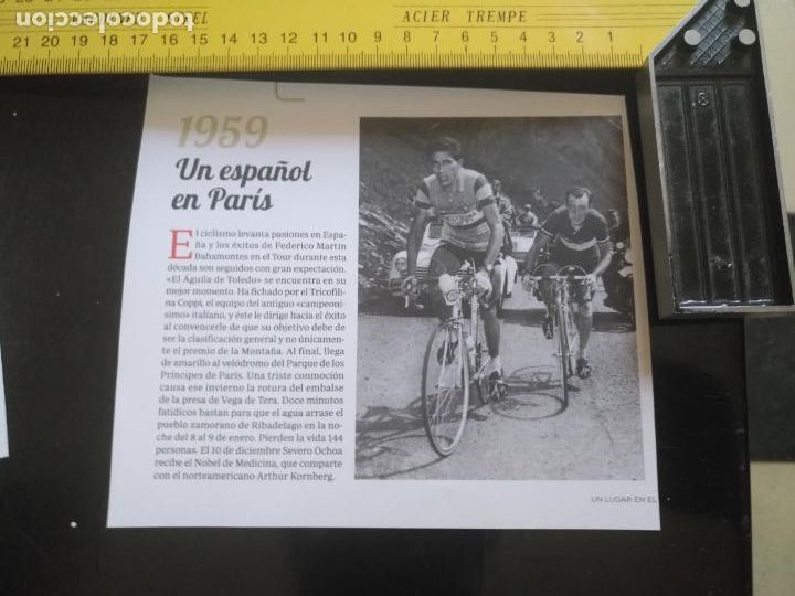 Otros Art&iacute;culos de Coleccionismo en Papel: RECORTE DE PRENSA O REVISTA - CICLISMO UN ESPA&Ntilde;OL EN PARIS