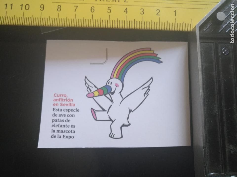 Outros artigos de papel: RECORTE DE PRENSA O REVISTA - EXPO 92 MASCOTA CURRO