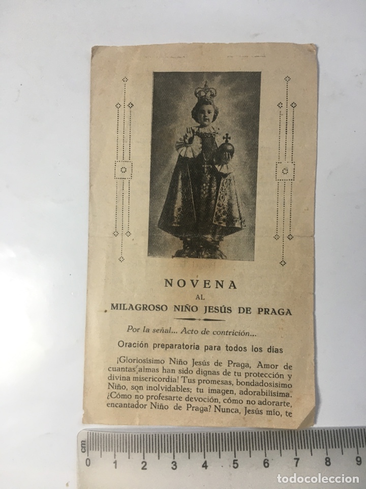 Otros art&iacute;culos de coleccionismo en papel: NOVENA AL MILAGROSO NI&Ntilde;O JES&Uacute;S DE PRAGA. DIPTICO. TIP. EL MONTE CARMELO. BURGOS.