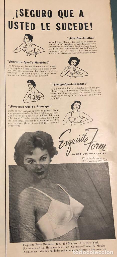Otros Art&iacute;culos de Coleccionismo en Papel: Publicidad de prensa de sujetadores Exquisite Form. Original a&ntilde;o 1954. 14 x 35 cm. Buen estado.