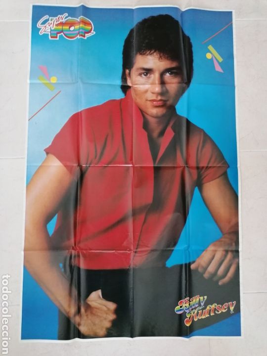 Otros Art&iacute;culos de Coleccionismo en Papel: Gran p&oacute;ster 63x96cm BILLY HUFFSEY y MARK HARMOND revista S&Uacute;PER POP a&ntilde;os 80