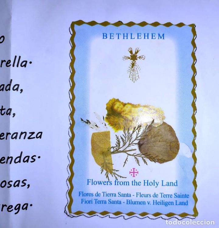 Otros art&iacute;culos de coleccionismo en papel: TARJETA ADORACION FLORES DE TIERRA SANTA NI&Ntilde;O JESUS