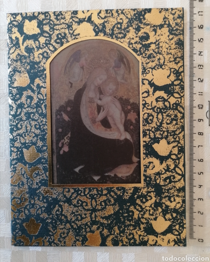 Otros Art&iacute;culos de Coleccionismo en Papel: Postal Navidad vidriera PISANELLO (1420) MADONNA DELLA QUAGLIA MUSEO DE CASTELVECCHIO MILANO