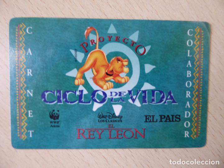 Otros Art&iacute;culos de Coleccionismo en Papel: Carnet de colaborador proyecto Ciclo de la Vida - El Rey Le&oacute;n, Walt Disney - WWF Adena - El Pa&iacute;s