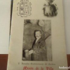 Otros Artículos de Coleccionismo en Papel: MENU II JORNADAS GASTRONOMICAS DEL CORDERO EN EL MESON DE LA VILLA