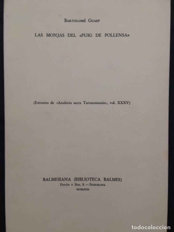Otros art&iacute;culos de coleccionismo en papel: LAS MONJAS DEL PUIG DE POLLENSA, BARTOLOME GUASP