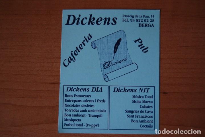 tarjeta dickens cafeteria pub. berga - Compra venta en todocoleccion