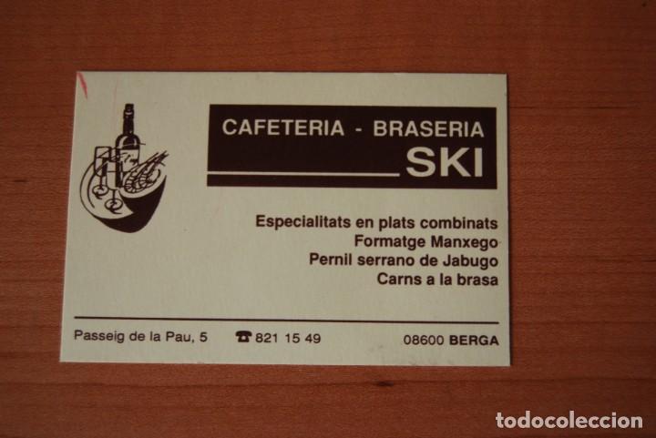 Otros Art&iacute;culos de Coleccionismo en Papel: Tarjeta Cafeteria Braseria Ski. Berga