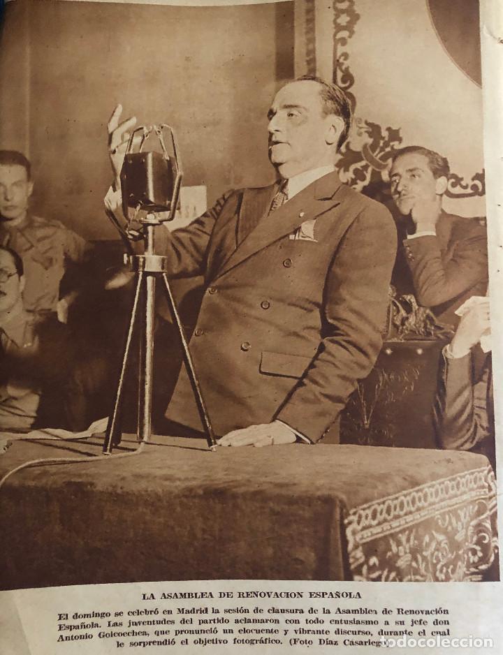 Otros Art&iacute;culos de Coleccionismo en Papel: Fotograf&iacute;a en prensa. Discurso de Ant. Goicoechea en Madrid. Original 1935. 16 x 24 cm. Buen estado.