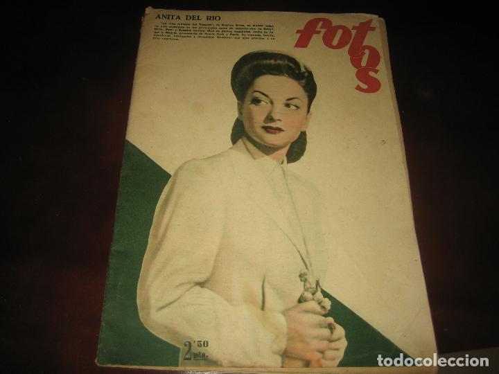 Otros Art&iacute;culos de Coleccionismo en Papel: REVISTA FOTOS - ANITA DEL RIO - 1949 - VER FOTOS