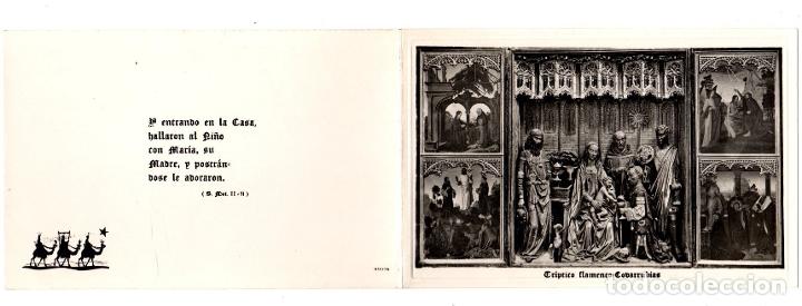 Paper Collecting Others: FELICITACION NAVIDE&Ntilde;A TRIPTICO FLAMENCO. COVARRUBIAS, BURGOS. A&Ntilde;OS 60