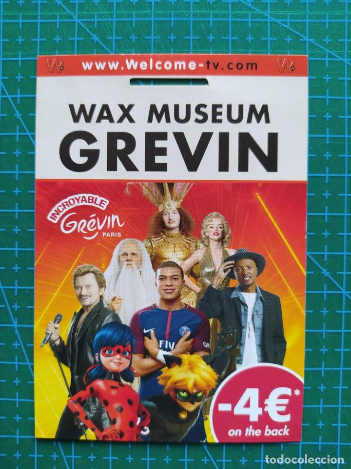 Otros Art&iacute;culos de Coleccionismo en Papel: TARJETA DESCUENTO MUSEO DE CERA GREVIN PARIS - MIRACULOUS/LADYBUG, CAT NOIR, MBAPPE, MARLYN MONROE